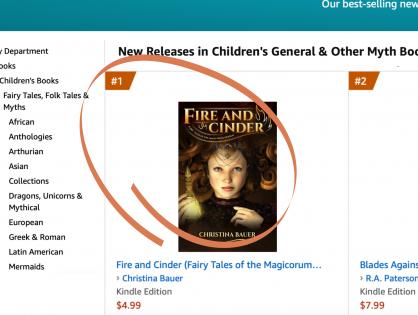 FIRE AND CINDER #1 on Amazon